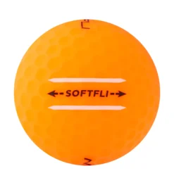 Maxfli 2023 Softfli Matte Orange Personalized Golf Balls -Golfworks Shop MX23SOFTFLIORGP Black SDE