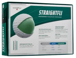 Maxfli 2023 Straightfli Personalized Golf Balls -Golfworks Shop MX23STRAFLIWP Black BCK