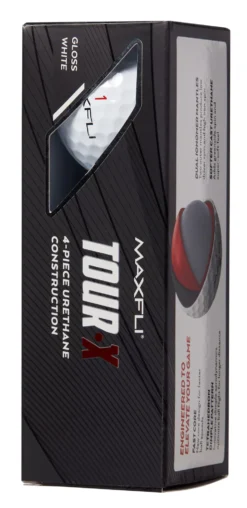 Maxfli 2023 Tour X Personalized Golf Balls -Golfworks Shop MX23TOURXWP Black SLV