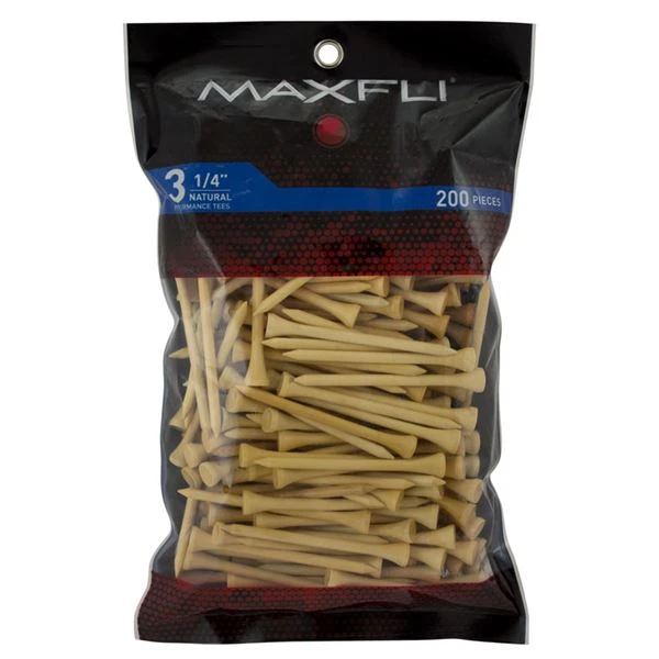 Maxfli 3.25" Golf Tees Maxfli 3.25" Golf Tees -Golfworks Shop MaxfliTees 3.25 200NaturalWood