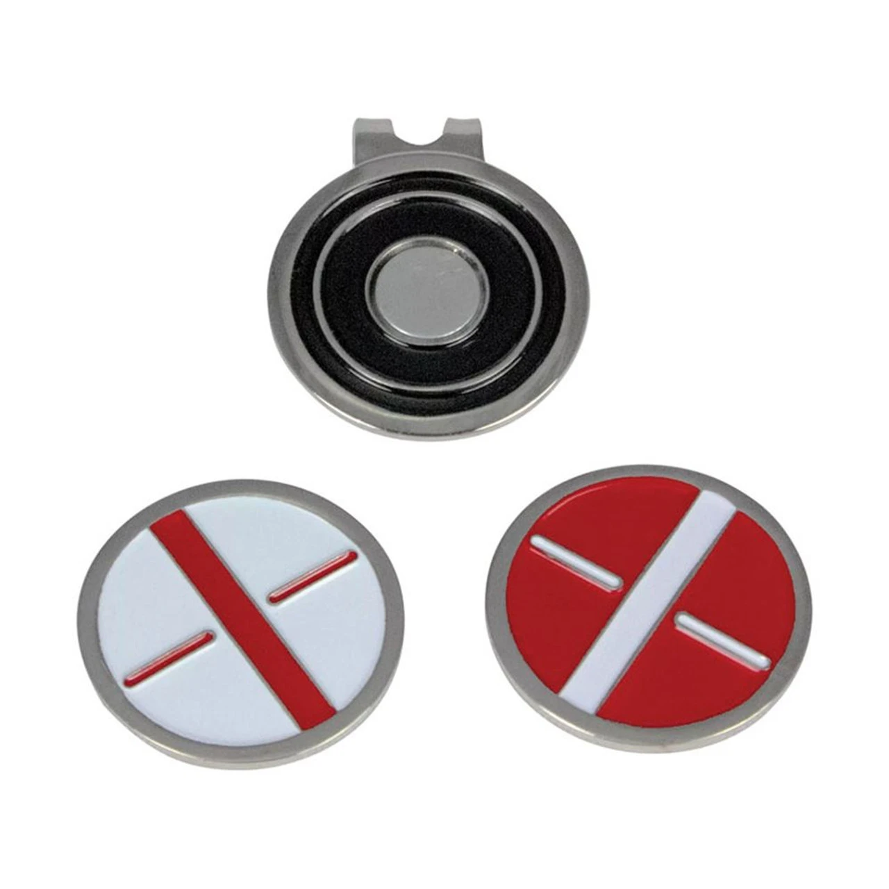 Maxfli Metal Ball Marker and Hat Clip Set-MX164 Maxfli Metal Ball Marker And Hat Clip Set-MX164 -Golfworks Shop