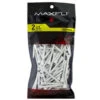 Maxfli 2.75" White Tees-MX172 -Golfworks Shop mx172 27459.1674185891