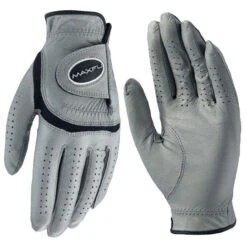 Maxfli Tour Gray Cabretta Leather Golf Gloves
